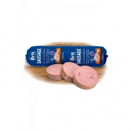 Brit Premium Chicken & Rabbit sausage for dogs 800g