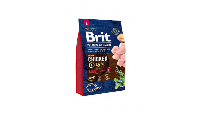 Brit Premium by Nature Adult L complete food for adult dogs 3kg