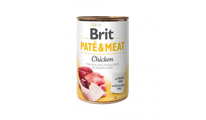 Brit Care Chicken Paté & Meat konserv koertele 400g