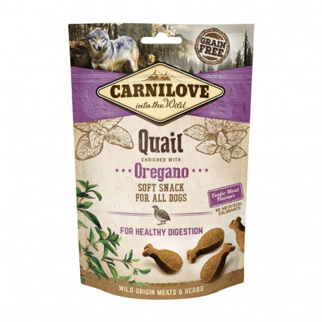 Carnilove Dog Snack Quail & Oregano maiused koerale 200g