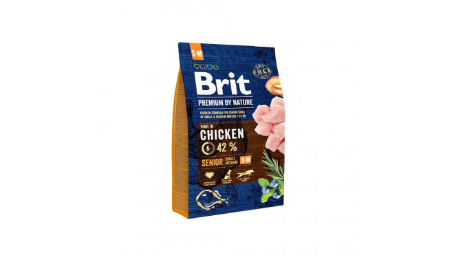 Brit Premium by Nature Senior S+M complete food for dogs 3kg