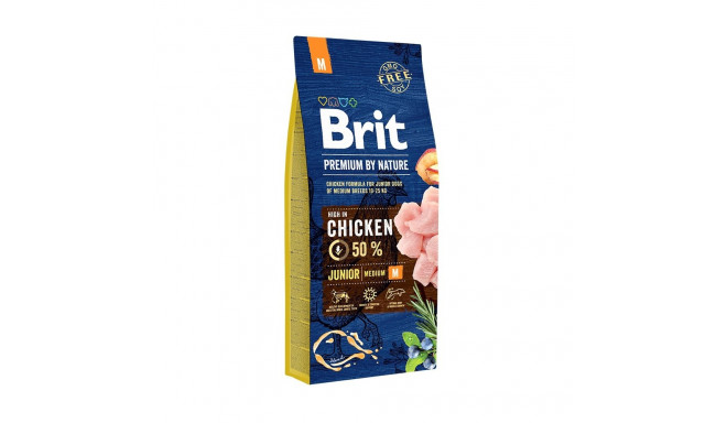 Brit Premium by Nature Junior M complete food for dogs 15kg
