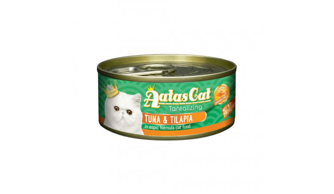 Aatas Cat Tantalizing Tuna & Tilapia canned food for cats 80g