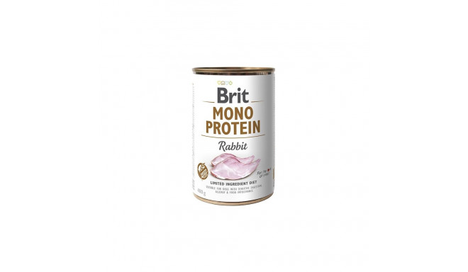 Brit Mono Protein Rabbit canned food for dogs 400g