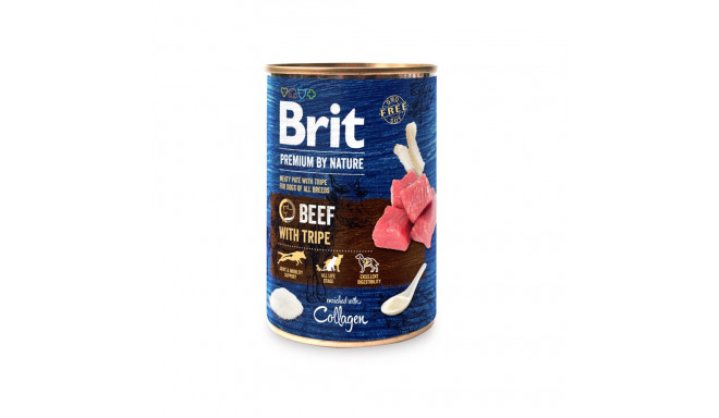 Brit Premium by Nature Beef with Tripes canned food for dogs 800g