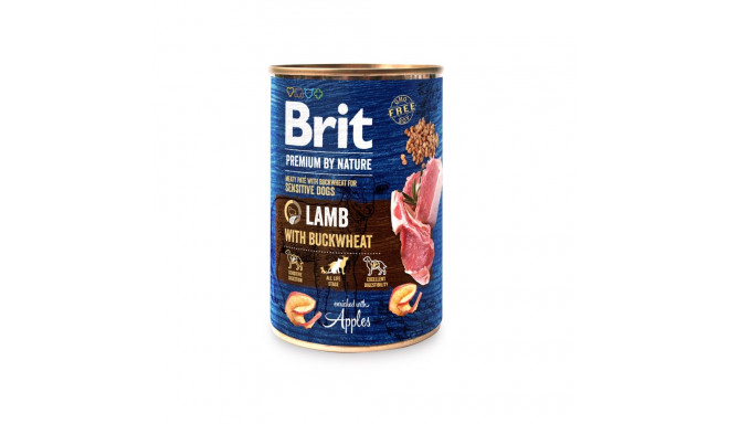 Brit Premium by Nature konserv Lamb with Buckwheat koertele 800g