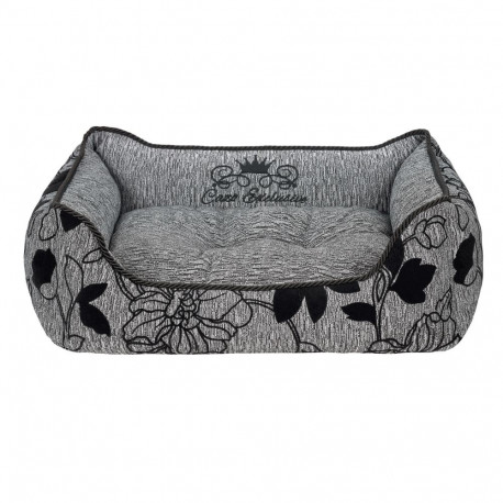 Cazo Exclusive Soft Bed Noir gray bed for dogs 95x75cm