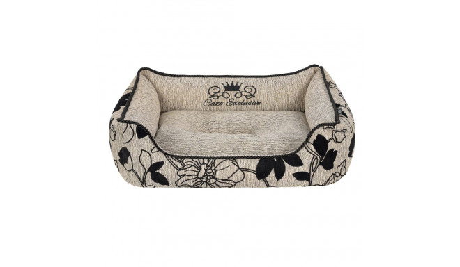 Cazo Exclusive Soft Bed Noir brown bed for dogs 75x60cm