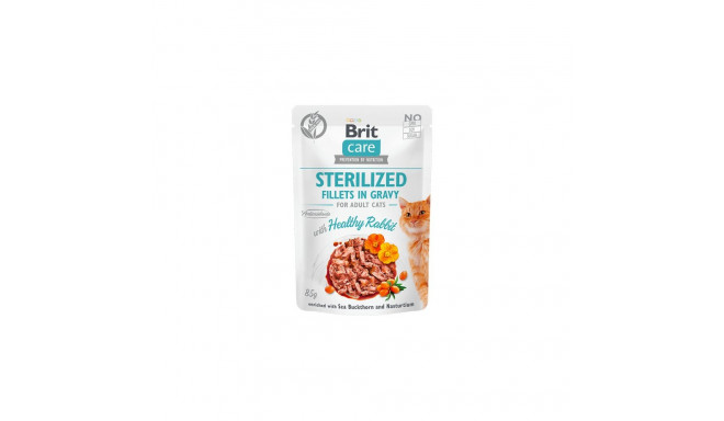 Brit Care Fillets in Gravy Healthy Rabbit влажный корм для кошек 85г