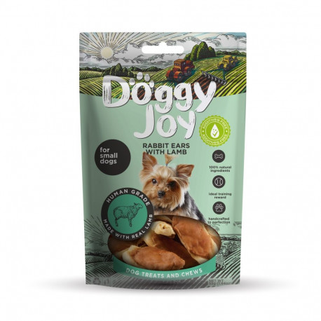 Doggy Joy rabbit ears with lamb - treat for dogs 55g