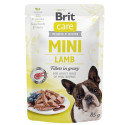 Brit Care Mini pouch Lamb fillets in gravy einekotike koertele 85g