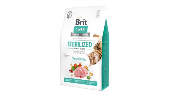 Brit Care Cat Grain-Free Sterilized Urinary Health complete food for cats 2kg