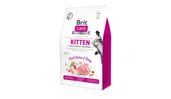 Brit Care Cat Grain-Free Kitten Healthy Growth полноценный корм для котят 0,4кг