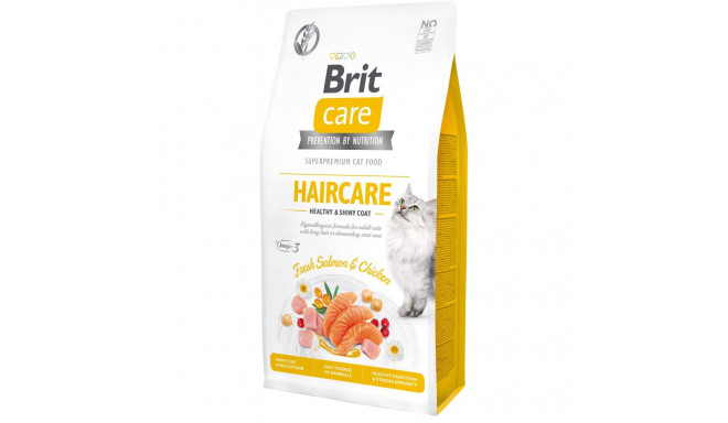 Brit Care Cat Grain-Free Haircare Healthy & Shiny coat полноценный корм для кошек 7кг