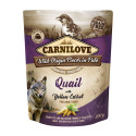 Carnilove Pouch Pate Quail with Yellow Carrot einekotike koertele 300g