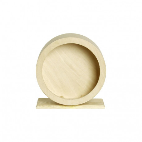 Flamingo wooden running wheel for rodents ø 20cm