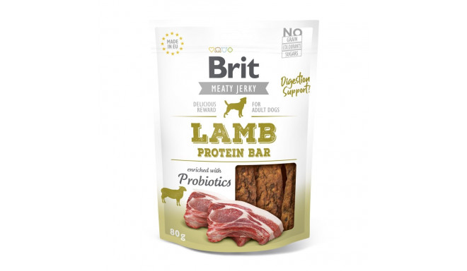 Brit Jerky Lamb Protein Bar Snack treat for dogs 80g