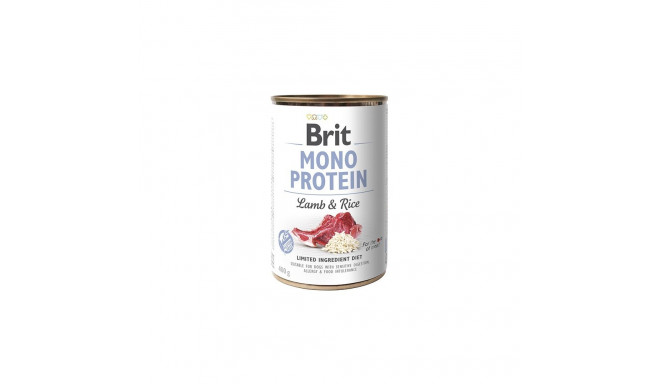 Brit Mono Protein Lamb & Rice консервы для собак 400г