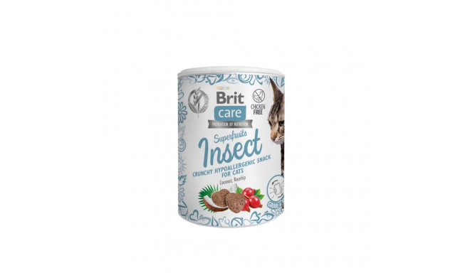 Brit Care Cat Snack SuperFruits Insect лакомства для кошек 100г