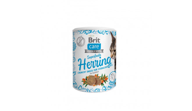 Brit Care Cat Snack SuperFruits Herring лакомства для кошек 100г