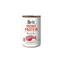 Brit Mono Protein Beef & Rice canned food for dogs 400g