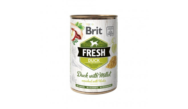 Brit Fresh Duck with Millet konserv koertele 400g