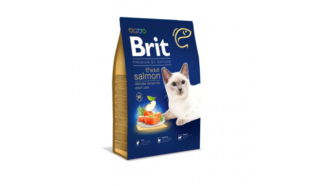 Brit Premium by Nature Salmon для кошек с лососем, 8 кг