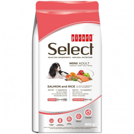 Select Mini Adult Salmon and Rice dog food 800g