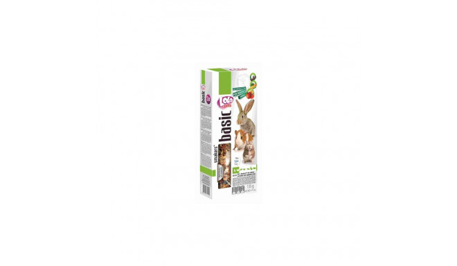 LoLo Pets Smakers 3in1 maiusepulgad närilistele köögiviljade, puuviljade ja jaanikaunadega 3tk 135g