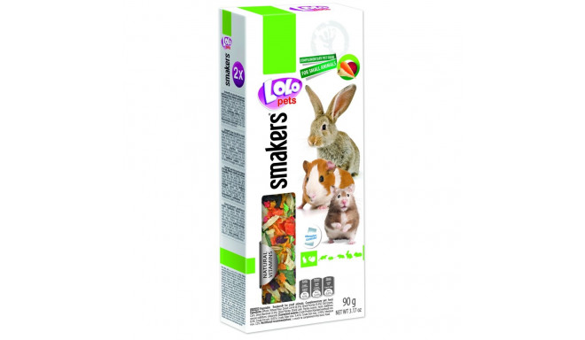 LoLo Pets Smakers maiusepulgad närilistele ja jänestele popcorniga 2tk 90g
