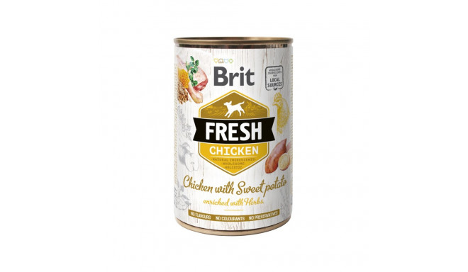 Brit Fresh Chicken with Sweet Potato банка для собак 400г