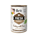 Brit Fresh Тurkey с горохом банка для собак 400г