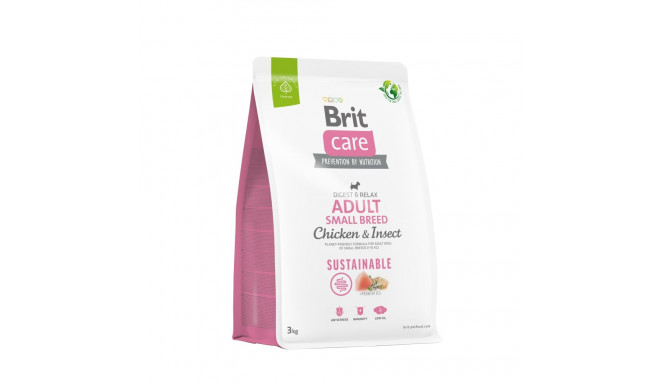 Brit Care Sustainable Adult Small Breed Chicken & Insect koeratoit 3kg