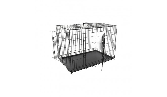 Flamingo must metallpuur Keo koerale XL 70x109x76cm
