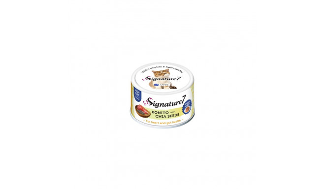 Signature7 Bonito with Chia Pate can for cats 80g