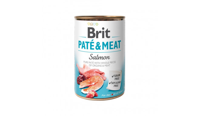Brit Care Salmon Paté & Meat konserv koertele 400g