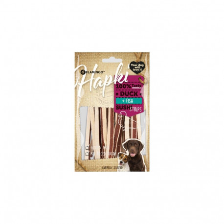 Flamingo Hapki Duck + Fish Sushi Strips närimismaius koerale 85g