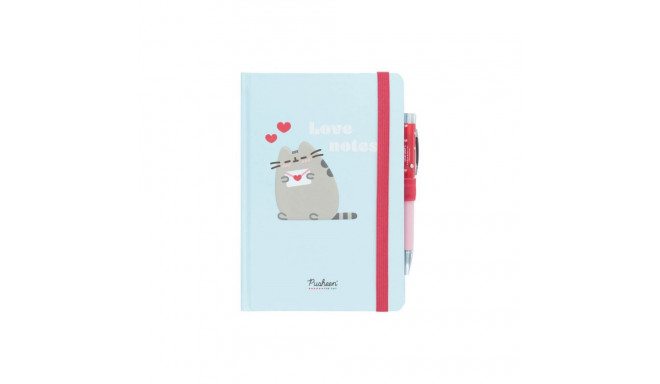 Pusheen - Notanik + długopis latarka z kolekcji Purrfect Love