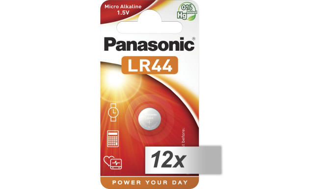 Panasonic battery 12x1 LR 44