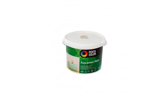 PAINT AQUAMEL DARK YELLOW, 3 KG, MATT