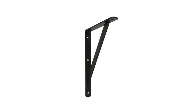 SHELF BRACKET WITH SUPPORT 300X200 BLACK