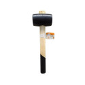 RUBBER MALLET WOODEN HANDLE 220G OKKO