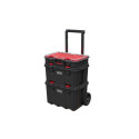 Keter tool box Stack'N'Roll 52.5x34.5x26cm, black/red