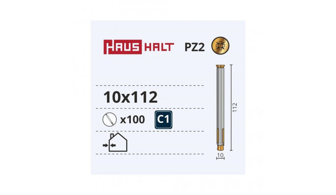 METAL FRAME ANCHOR WITH NUT 10X112