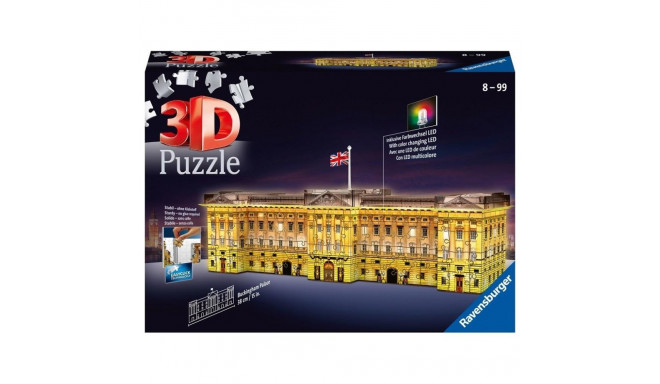 3D Puzzle Buildings at Night Buckingham Palace