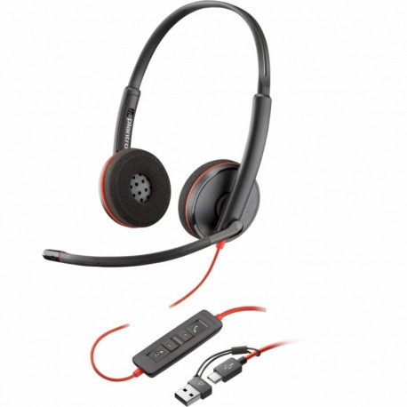 Product Name: Poly Blackwire 3220 Stereo Wired Headset
Connector Type:
