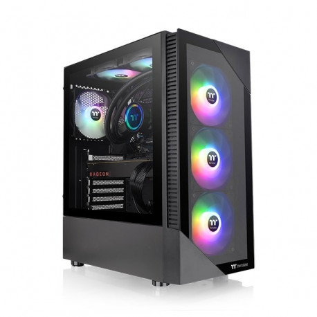 Thermaltake View 200 TG ARGB Tempered Glass Mid Tower Chassis - Black