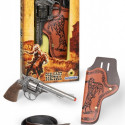 Metal cowboy revolver with a holster Gonher