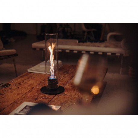 HOFATS SPIN 1200 tabletop fireplace with bio-burner, black
