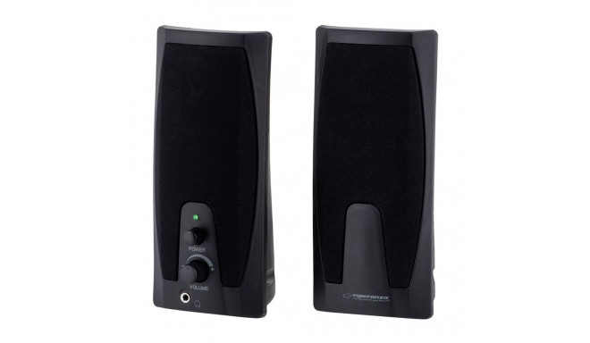 Esperanza EP110 loudspeaker 2-way 6 W Black Wired